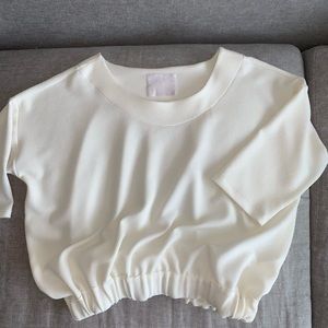 MEG cream top, size S